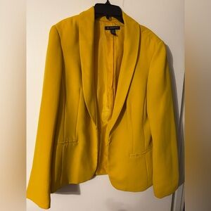 INC International Concepts Vibrant Yellow Blazer size XL